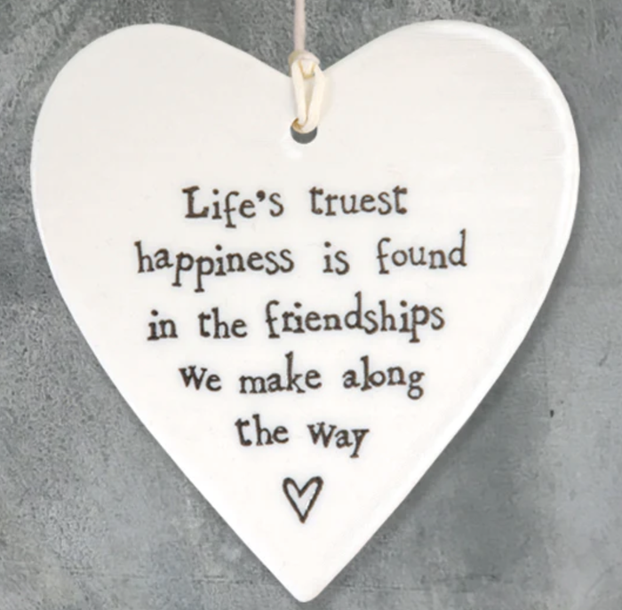 Wobbly Hanging  Heart - Life's True Friends