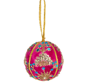 Velvet Blast Bauble Fuchsia