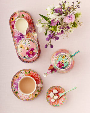 Teas & C's Dahlia Daze Sugar Bowl Pink