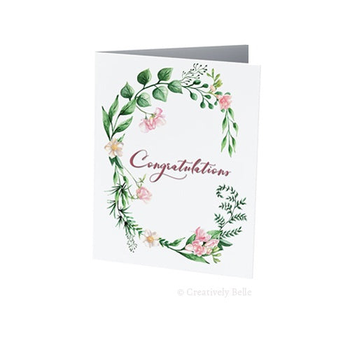 Greeting Card - Sweet Pea Congratulations