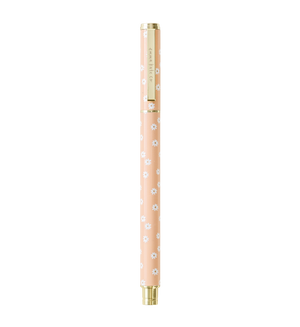 Metal Rollerball Pen - Apricot Daisies