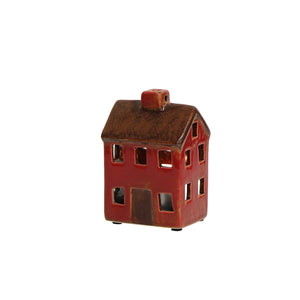 Alsace Petite Tealight Chalet Brown Red