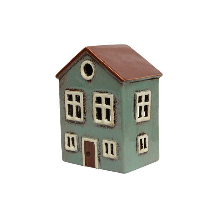 Alsace Tea Light House Light Blue