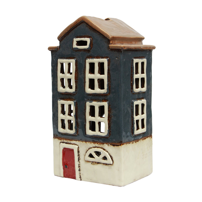 Alsace Tea Light House Nordic Navy