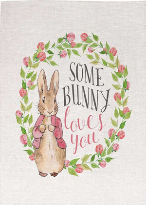 Peter Rabbit - Some Bunny Loves You Tea Towel