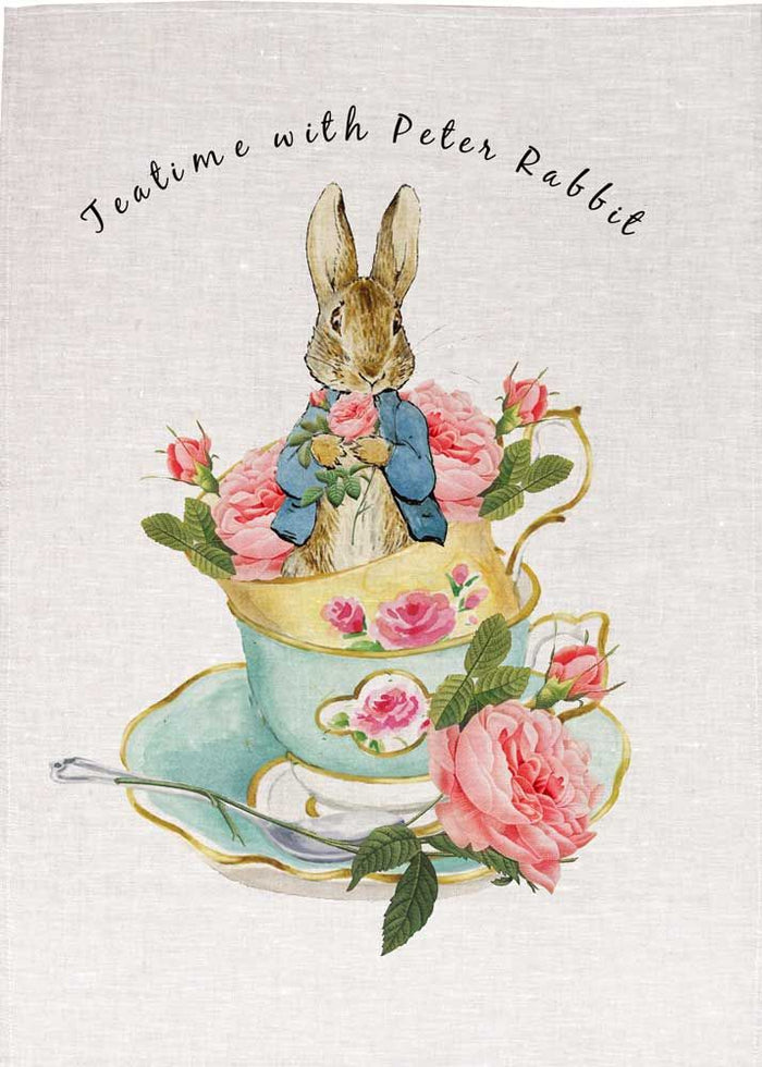 Peter Rabbit - Teatime with Peter Rabbit Tea Towel
