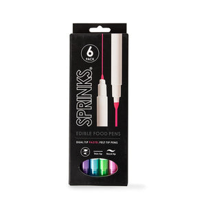 Sprinks Edible Food Pen Set - Pastel Pack S/6