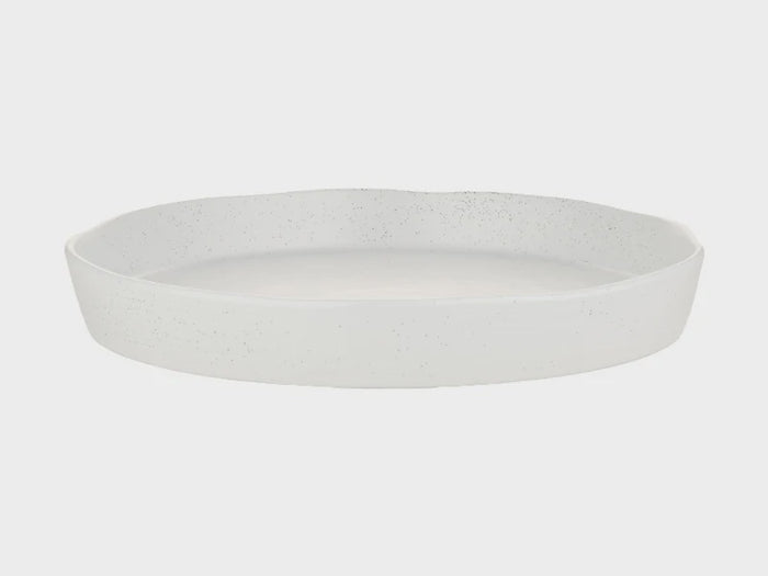 Onni Serving Platter 33x4.5cm Speckle White