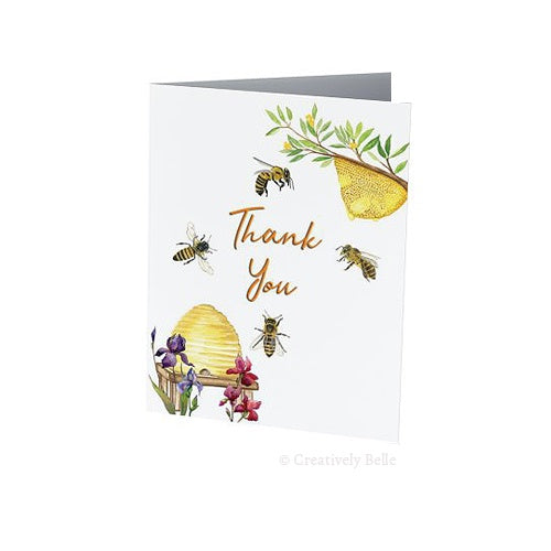 Greeting Card - Honey Bees Thank You