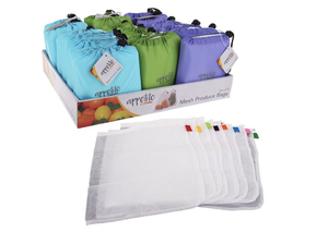 Mesh Produce Bag Set 8 with Pouch