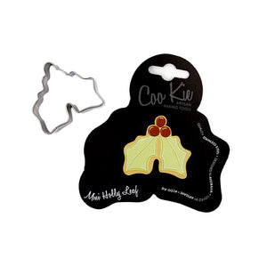 Coo Kie MINI HOLLY LEAF Cookie Cutter