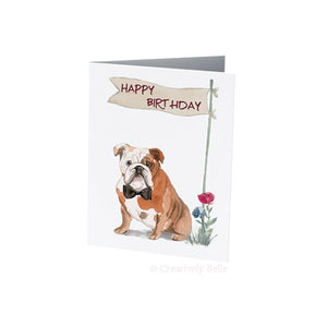 Greeting Card - British Bulldog Birthday
