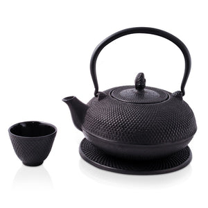 Kaito Black Iron Teapot 1.2L