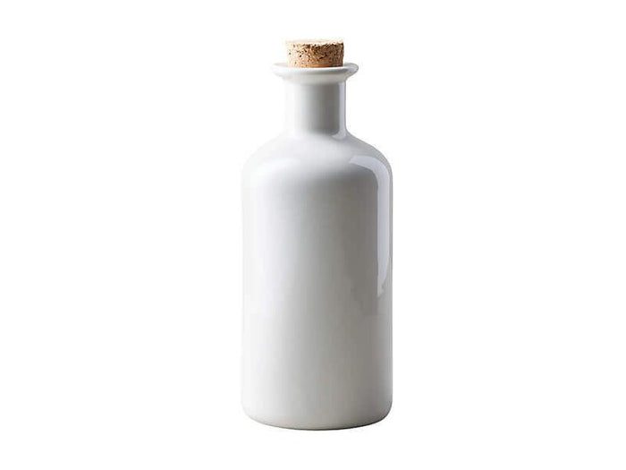 Epicurious Oil Bottle Cork Lid 500ML White Gift Boxed
