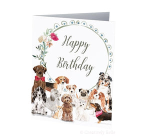 Greeting Card - 12 Dogs Birthday