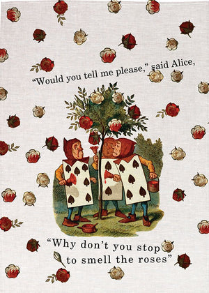 Alice - Would you tell me please  Tea Towel