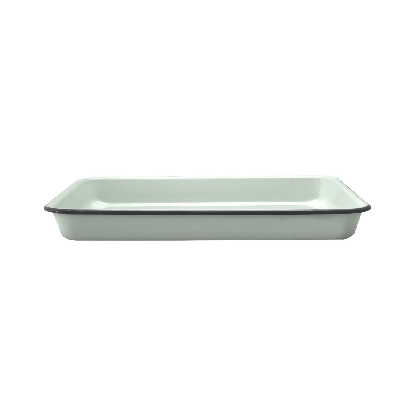 Enamel Rect Baking Tray 41cm Duck Egg Blue/Grey1