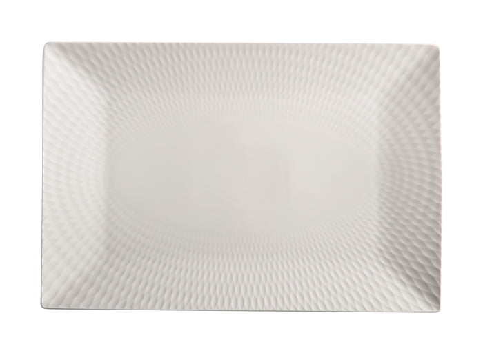 White Basics Diamonds Rectangular Platter 36x25cm Gift Boxed