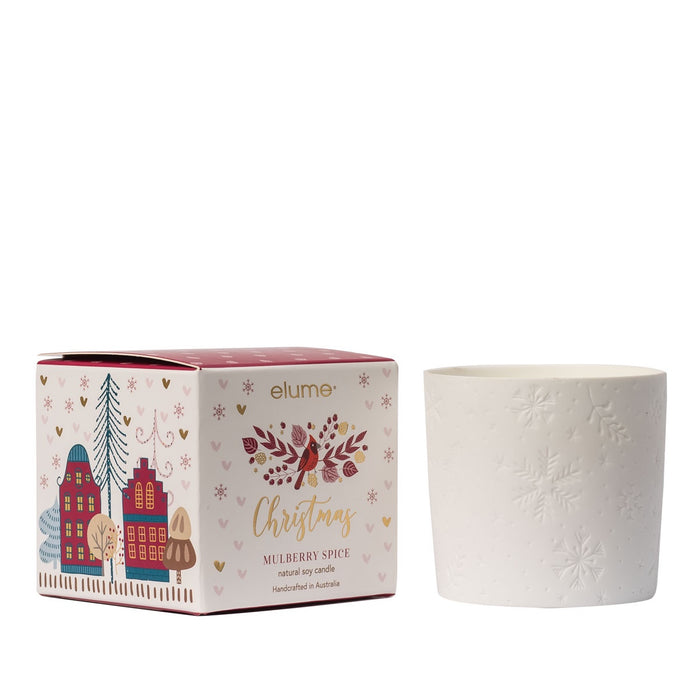 Elegant Christmas Mulberry Spice Soy Candle