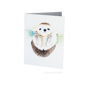 Greeting Card - Watercolour Hedgehog