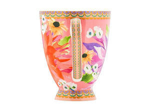 Teas & C's Dahlia Daze Footed Mug 300ML Pink Gift Boxed