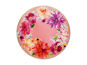 Teas & C's Dahlia Daze Footed Cake Stand 28cm Pink Gift Boxed