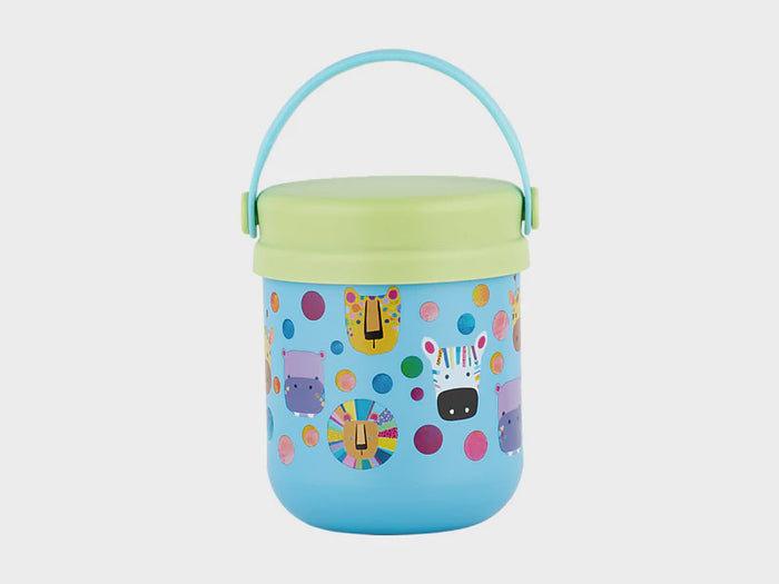 Kasey Rainbow Critters Children's Insulated Food Container 300ML Blue