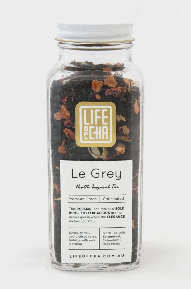 Tea Le Cha Le Grey Tea Vintage Glass Jar – Bake, Table & Tea