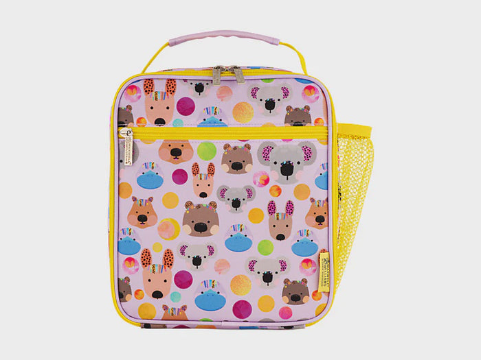 Kasey Rainbow Critters Insulated Children's Lunch Bag Pink