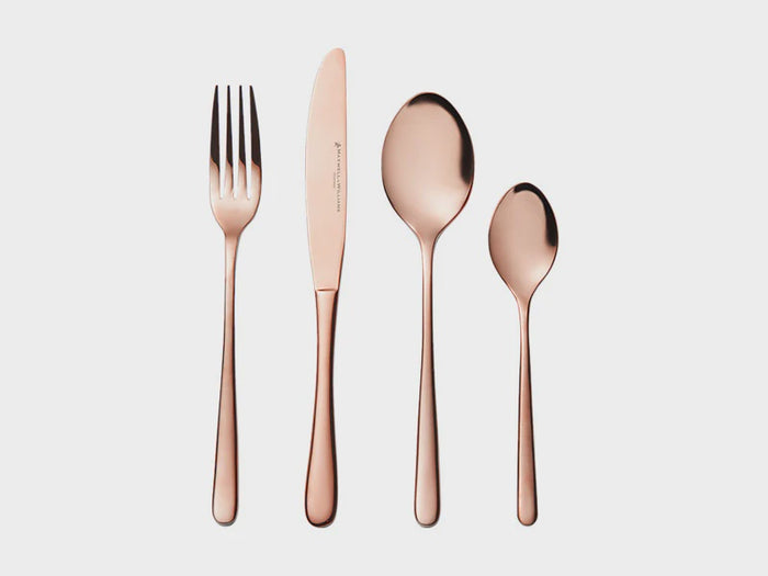 Leveson Cutlery Set 24pc Copper Gift Boxed