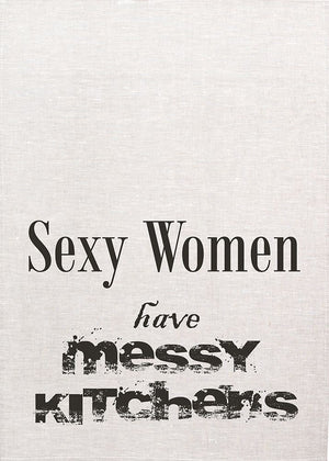 Sexy Women Linen Tea Towel